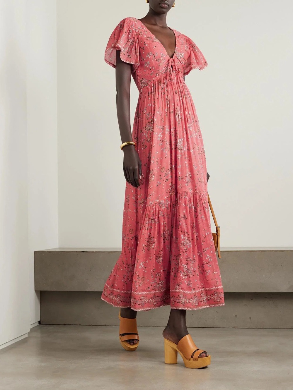 Isabel Marant Agathe Tiered Maxi Dress